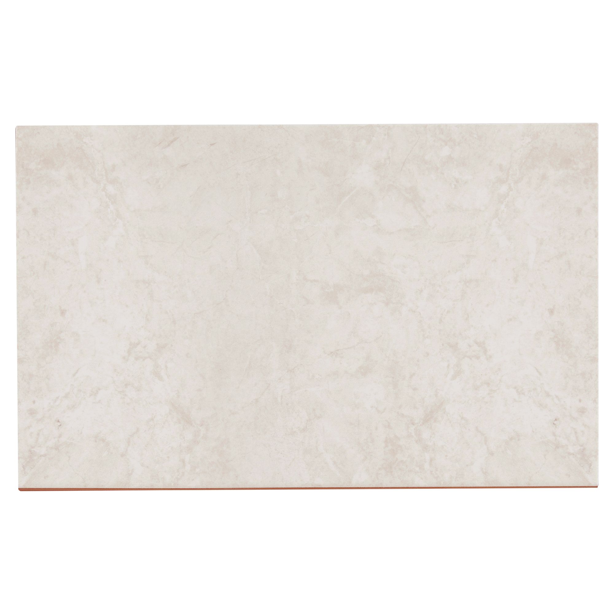 Commo Brown Gloss Flat Ceramic Indoor Wall Tile, Pack of 10, (L)402.4mm (W)251.6mm