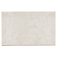 Commo Brown Gloss Flat Ceramic Wall Tile, Pack of 10, (L)402.4mm (W)251.6mm