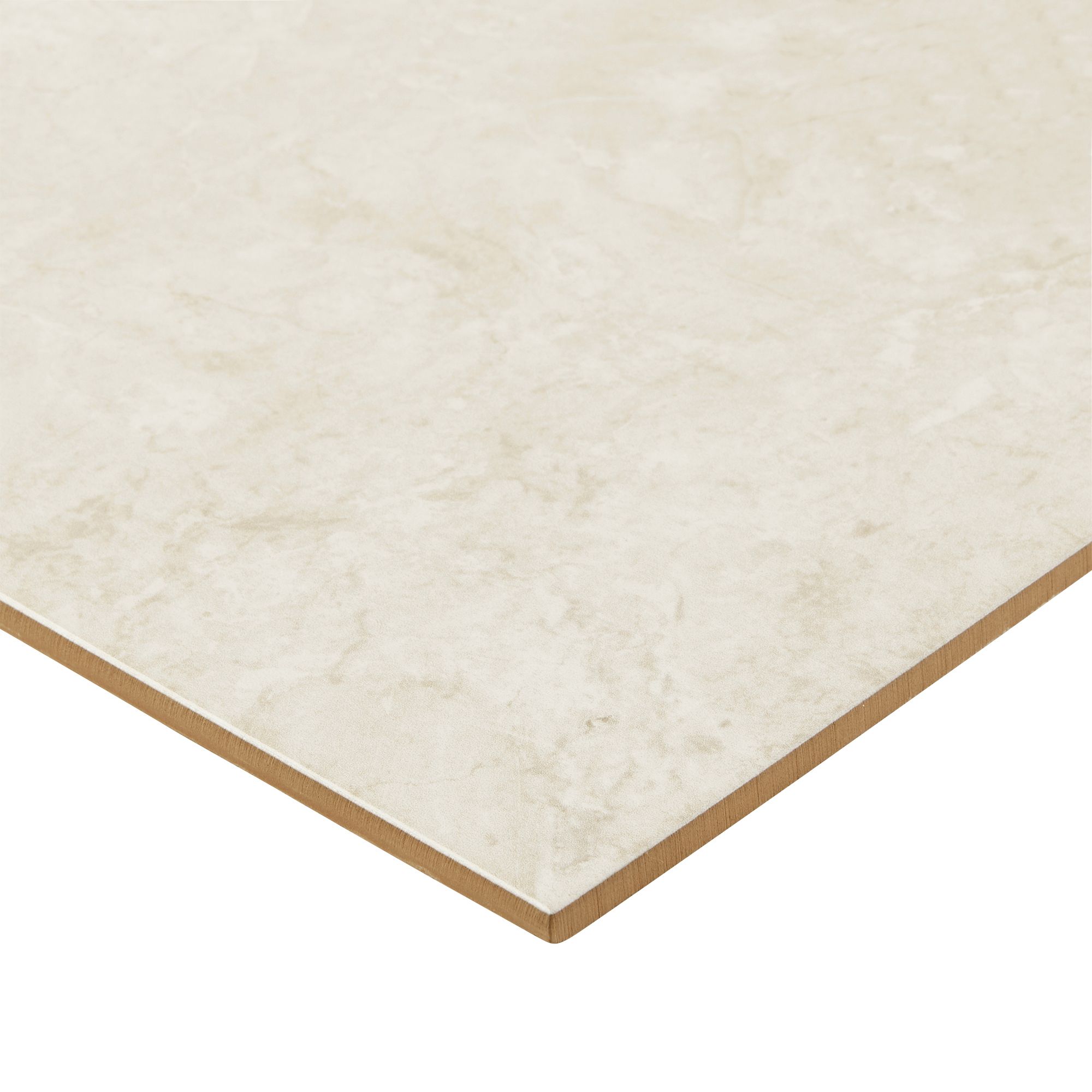 Commo Brown Gloss Flat Marble effect Ceramic Indoor Wall Tile, Pack of 10, (L)402.4mm (W)251.6mm
