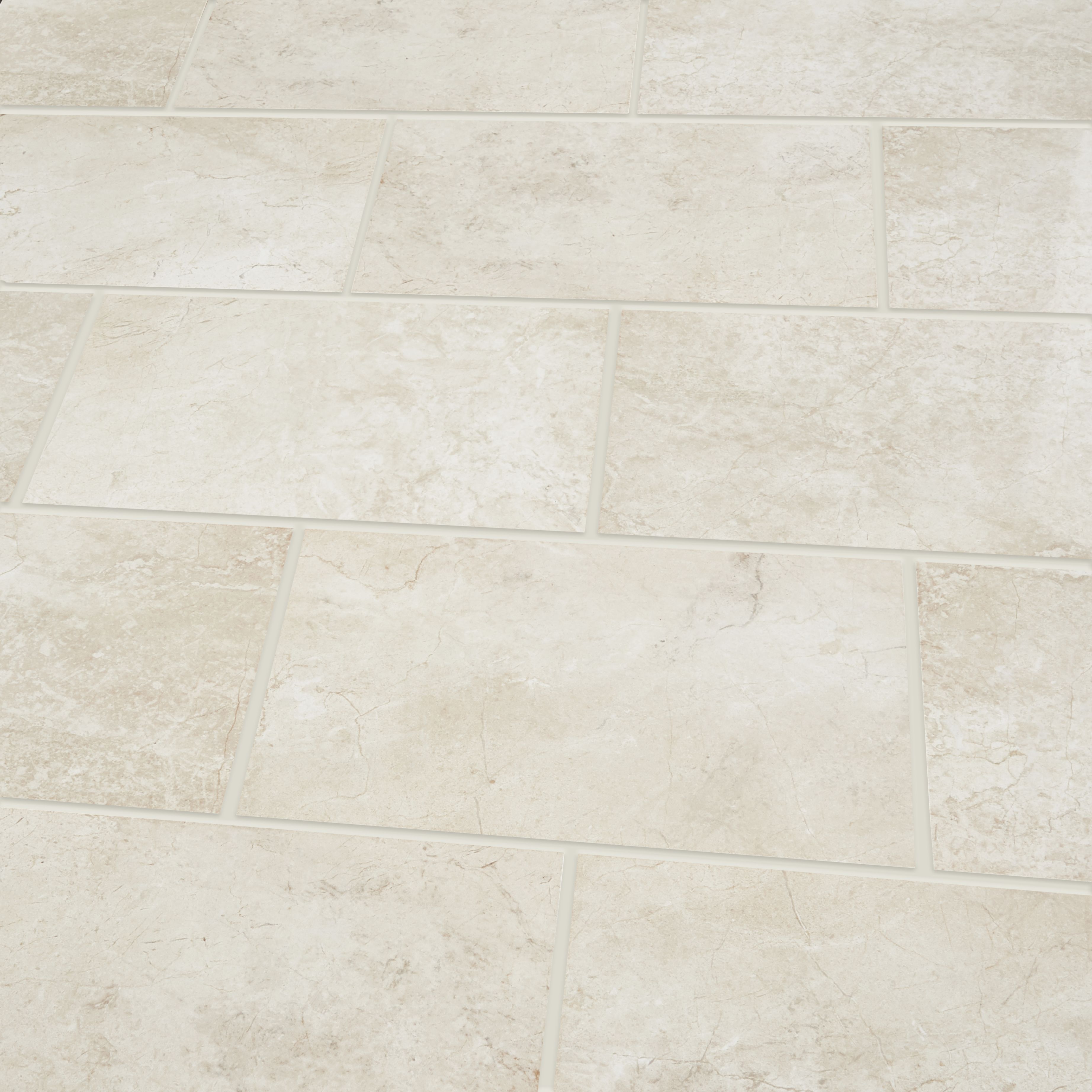 Commo Brown Gloss Flat Marble effect Ceramic Indoor Wall Tile, Pack of 10, (L)402.4mm (W)251.6mm