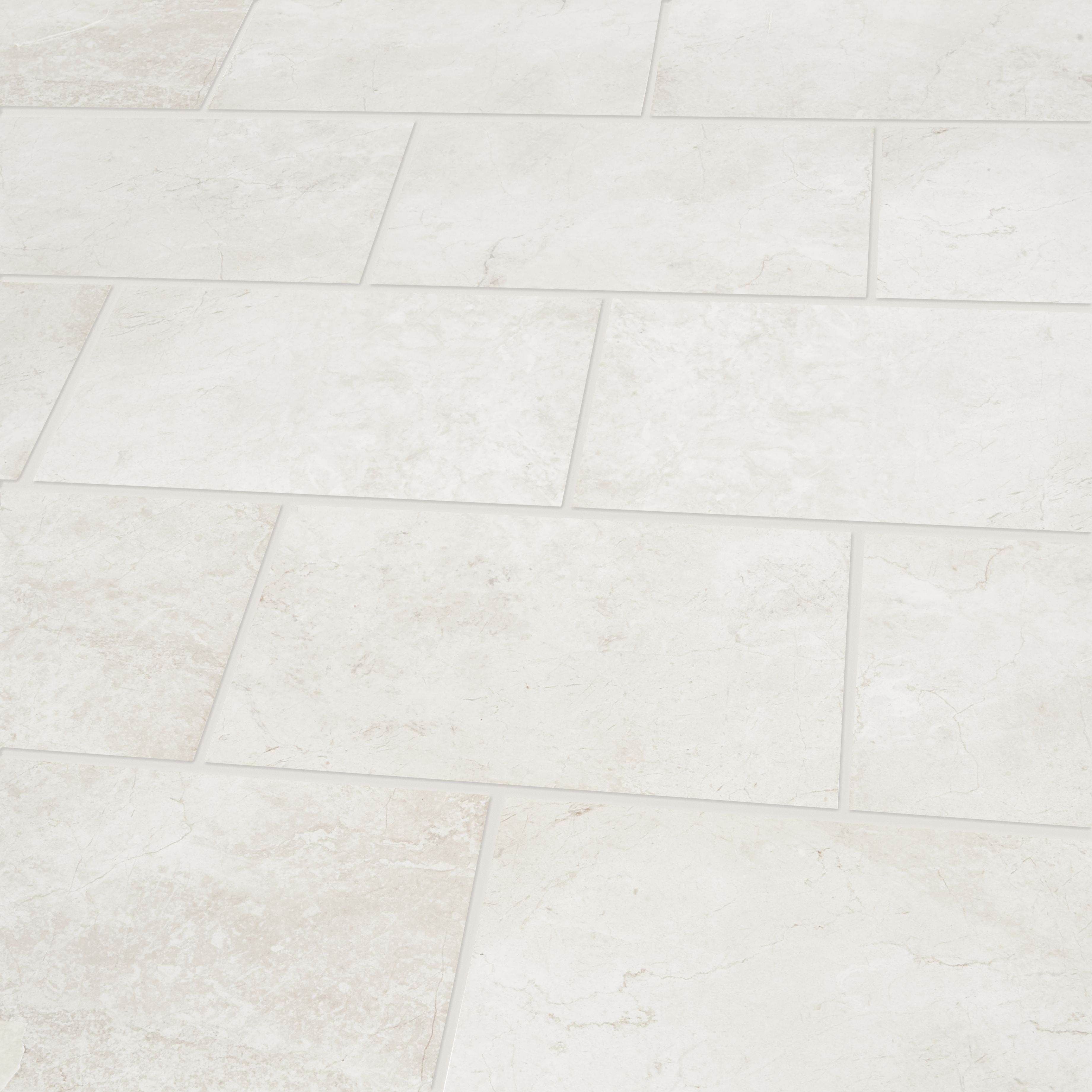 Commo White Flat Ceramic Wall Tile Sample
