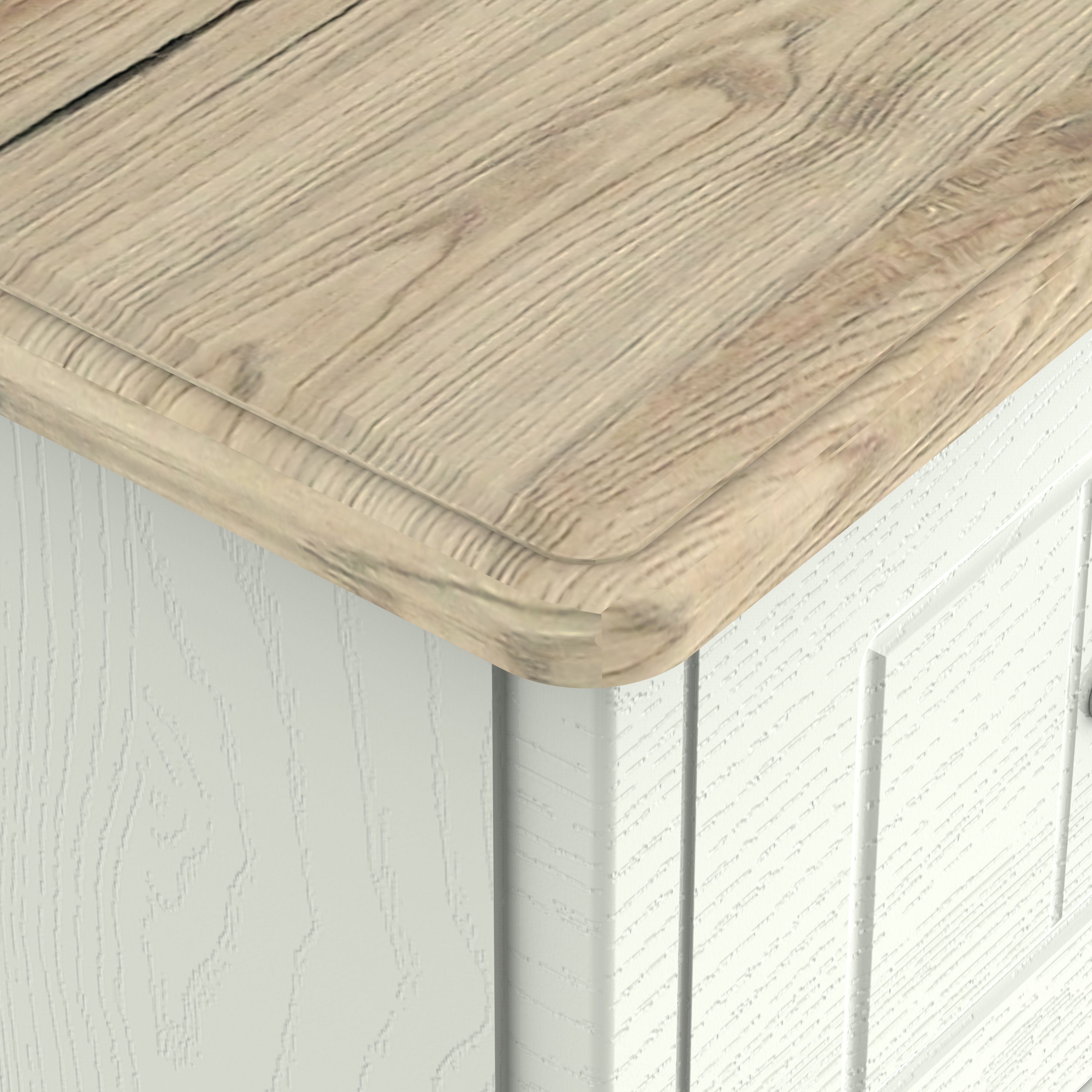 Como Ready assembled Grey oak effect 3 Drawer Dressing table (H)800mm (W)930mm (D)410mm