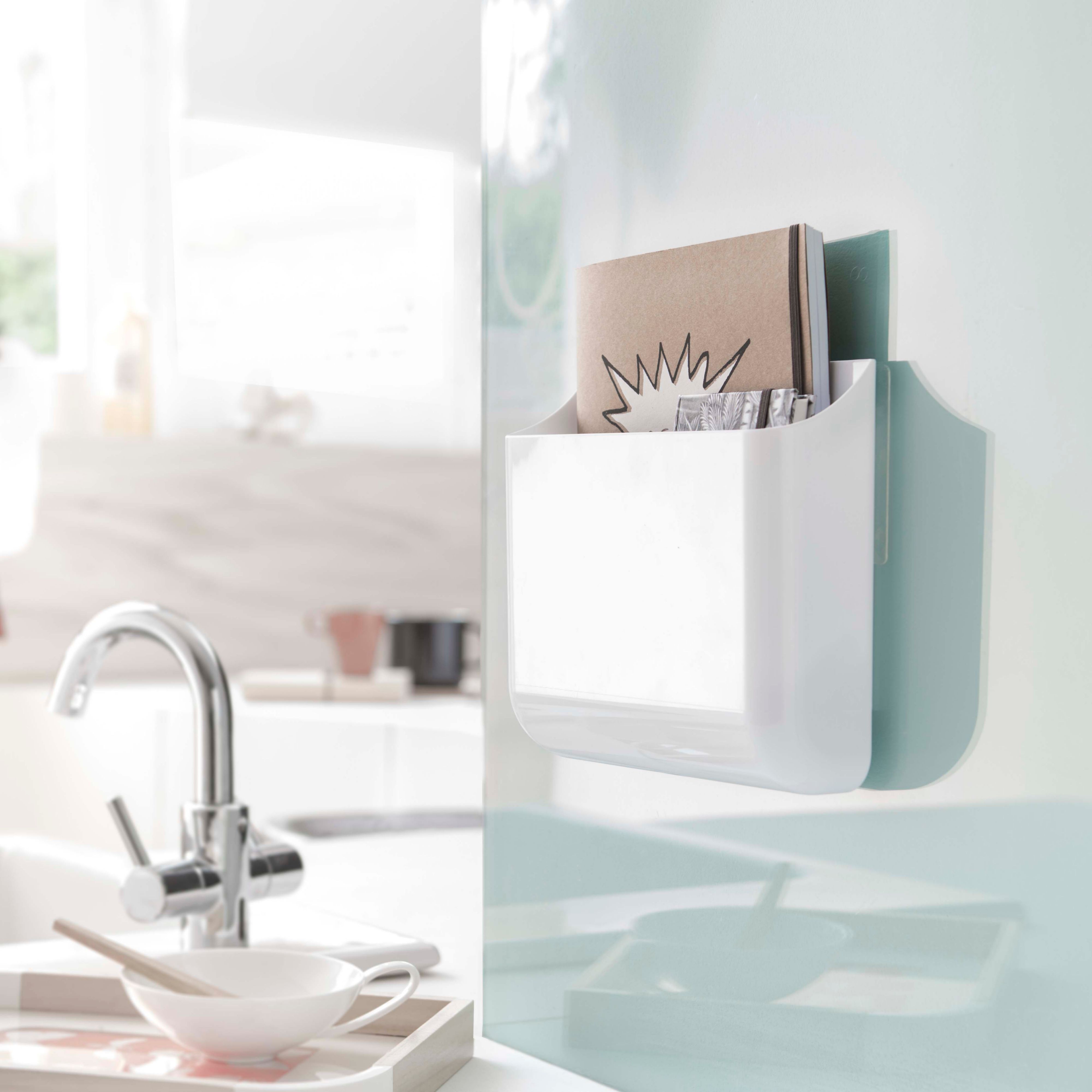 Compactor home Hang-It White Curved 5L Storage box