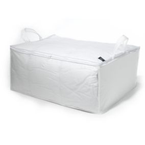 Compactor White 105L Rectangular Foldable Duvet Storage bag (H)300mm (D)500mm
