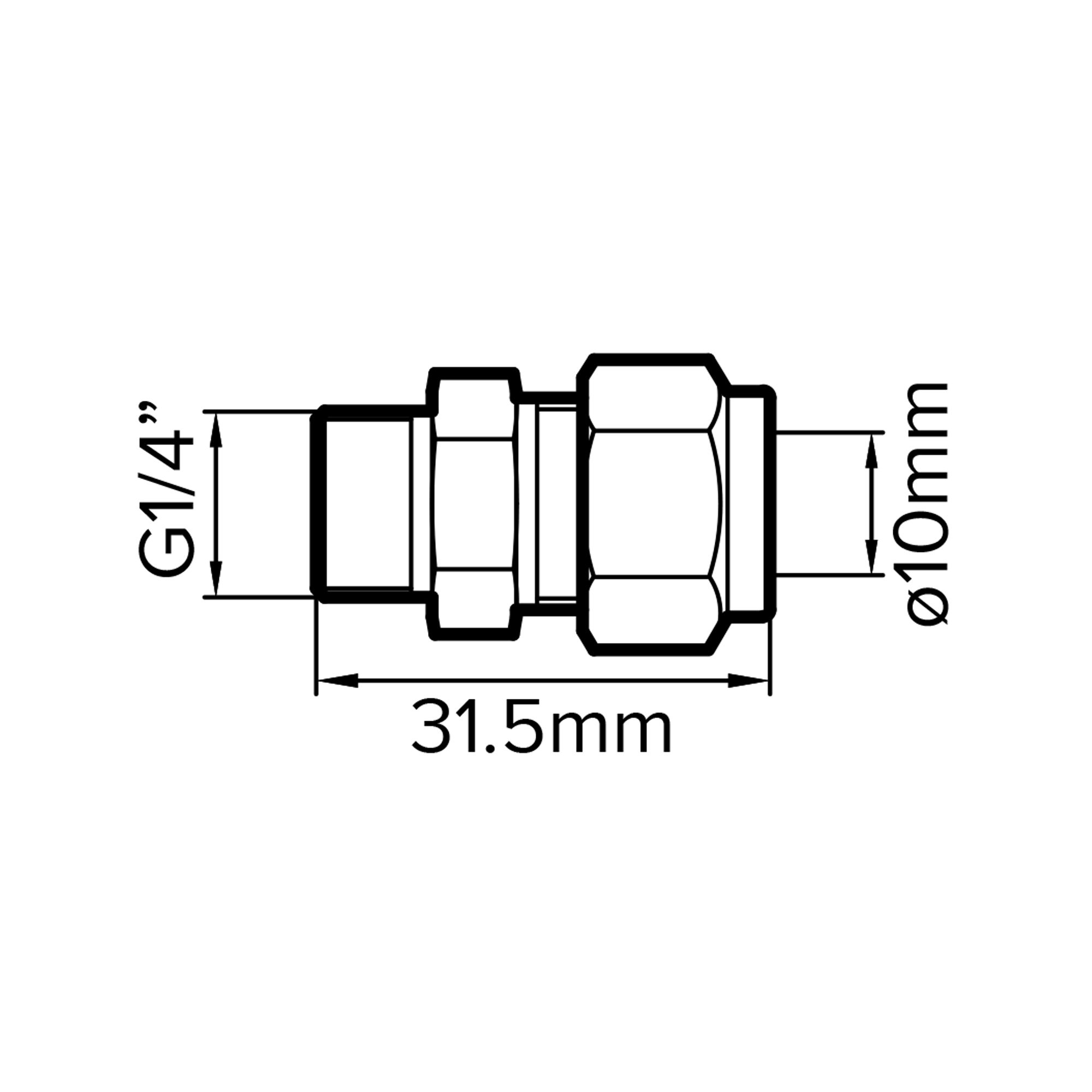Compression Coupler (Dia)10mm
