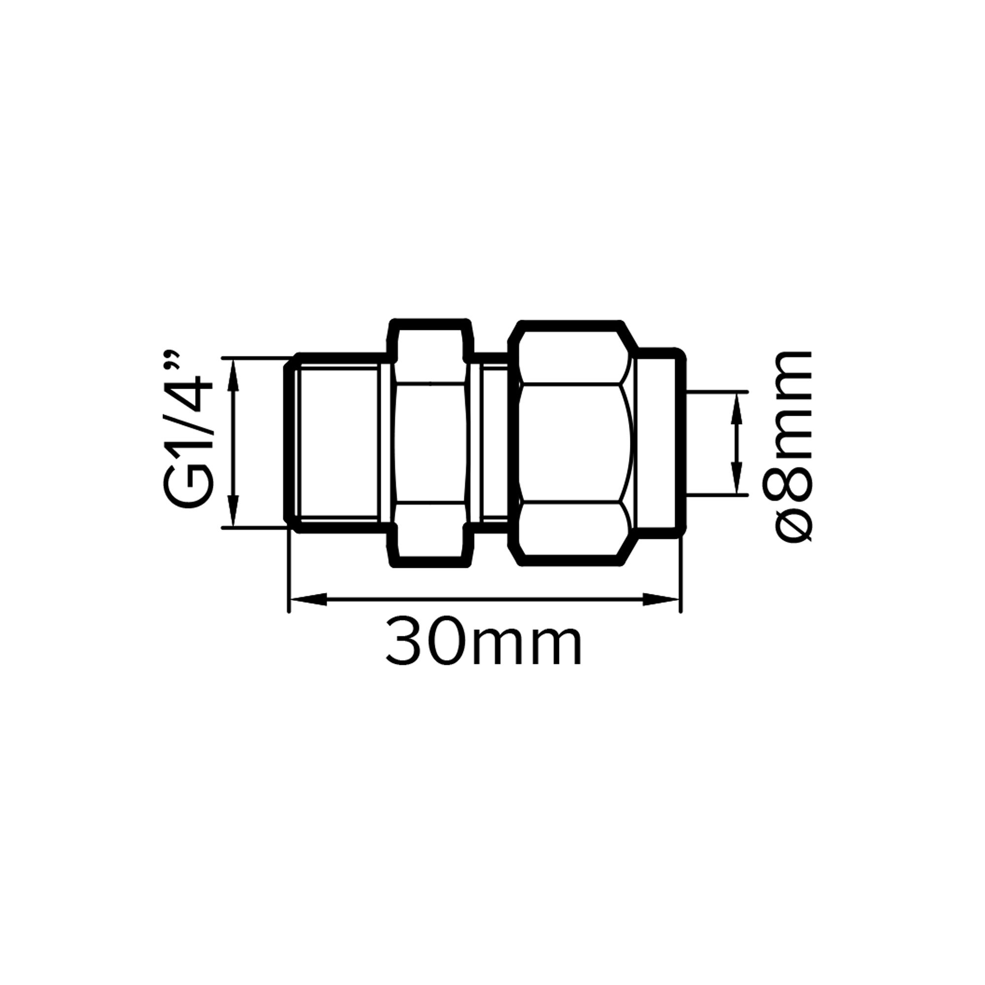 Compression Coupler (Dia)8mm