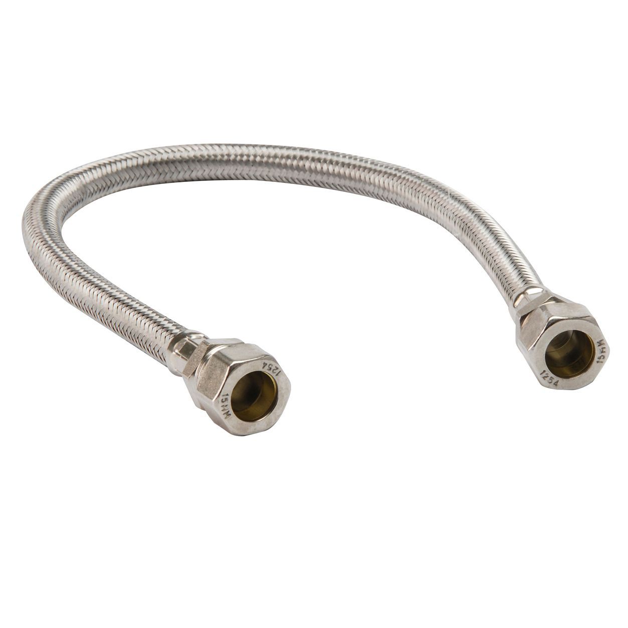 Compression Natural Flexible Hose 428207-WNP, (L)0.5m 10mm x (Dia)15mm