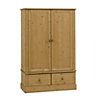 Compton Pine 2 Drawer Double Wardrobe (H)1850mm (W)1195mm (D)550mm