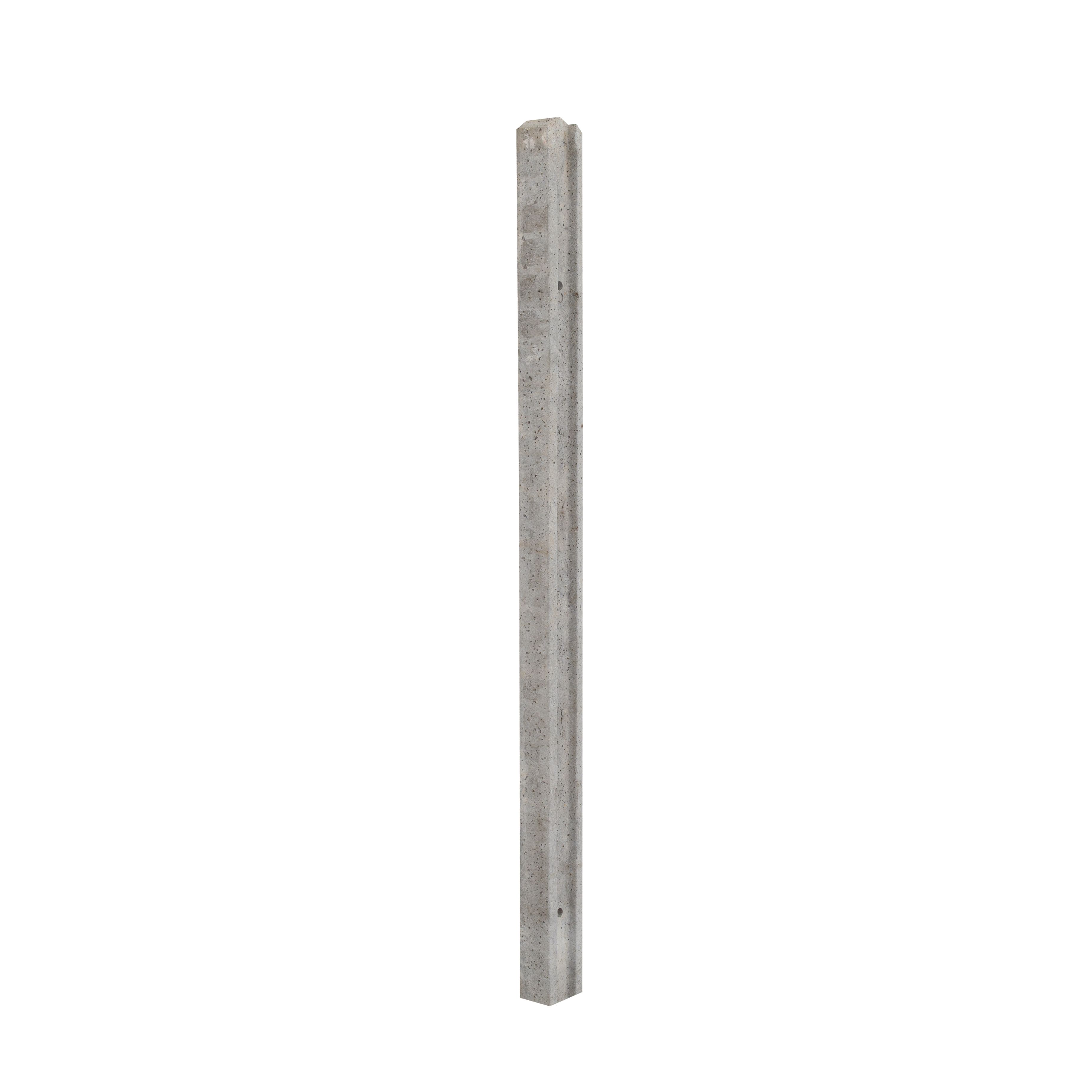 Concrete Grey Square Fence post (H)1.75m (W)85mm, Pack of 3 | DIY at B&Q