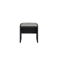 Consort Pandora Black & graphite Dressing table stool