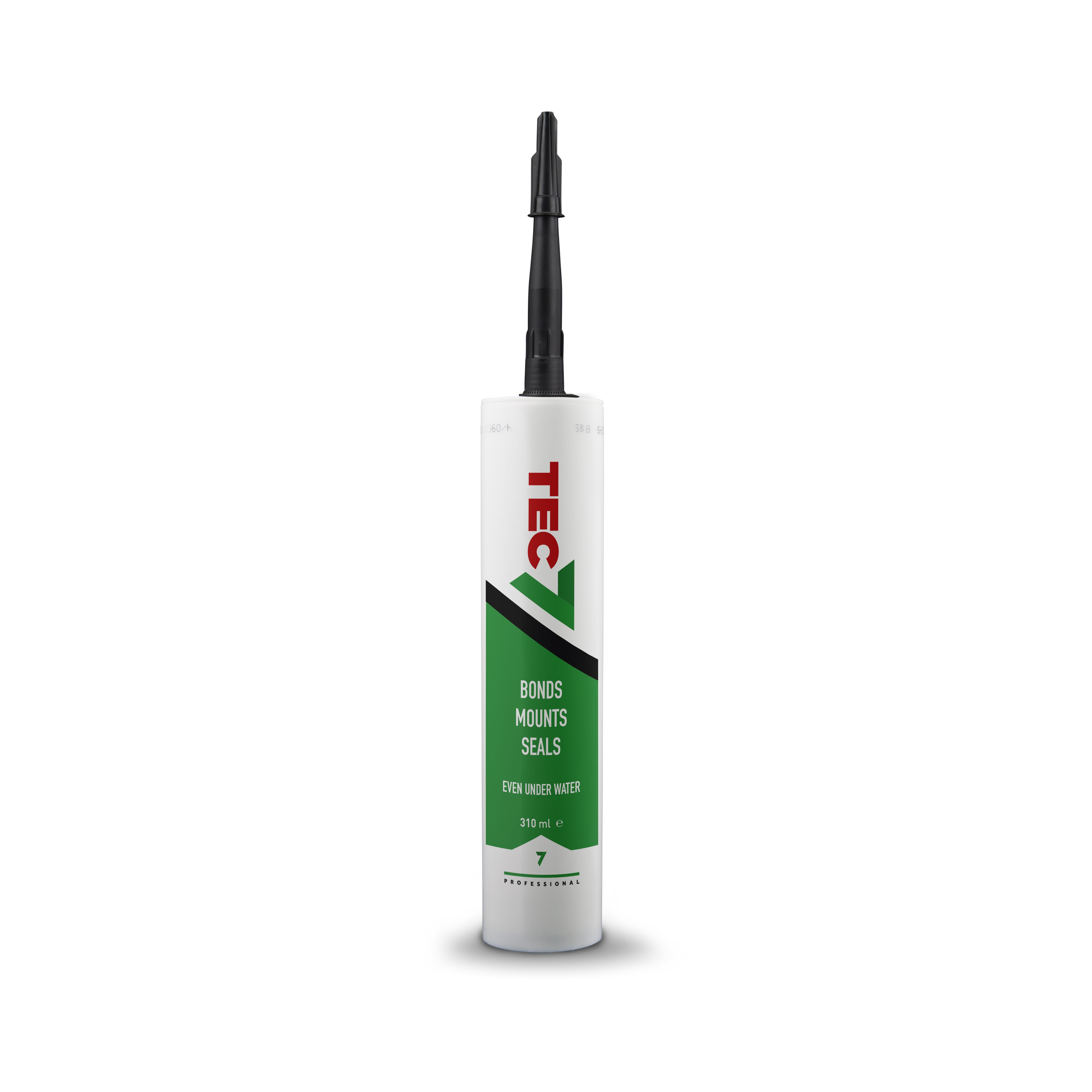 Contech TEC7 Black Waterproof Grab adhesive & sealant 420g, Volume 310ml