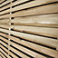Contemporary Double slatted Double slatted Wooden Fence panel (W)1.8m (H)1.8m, Pack of 4