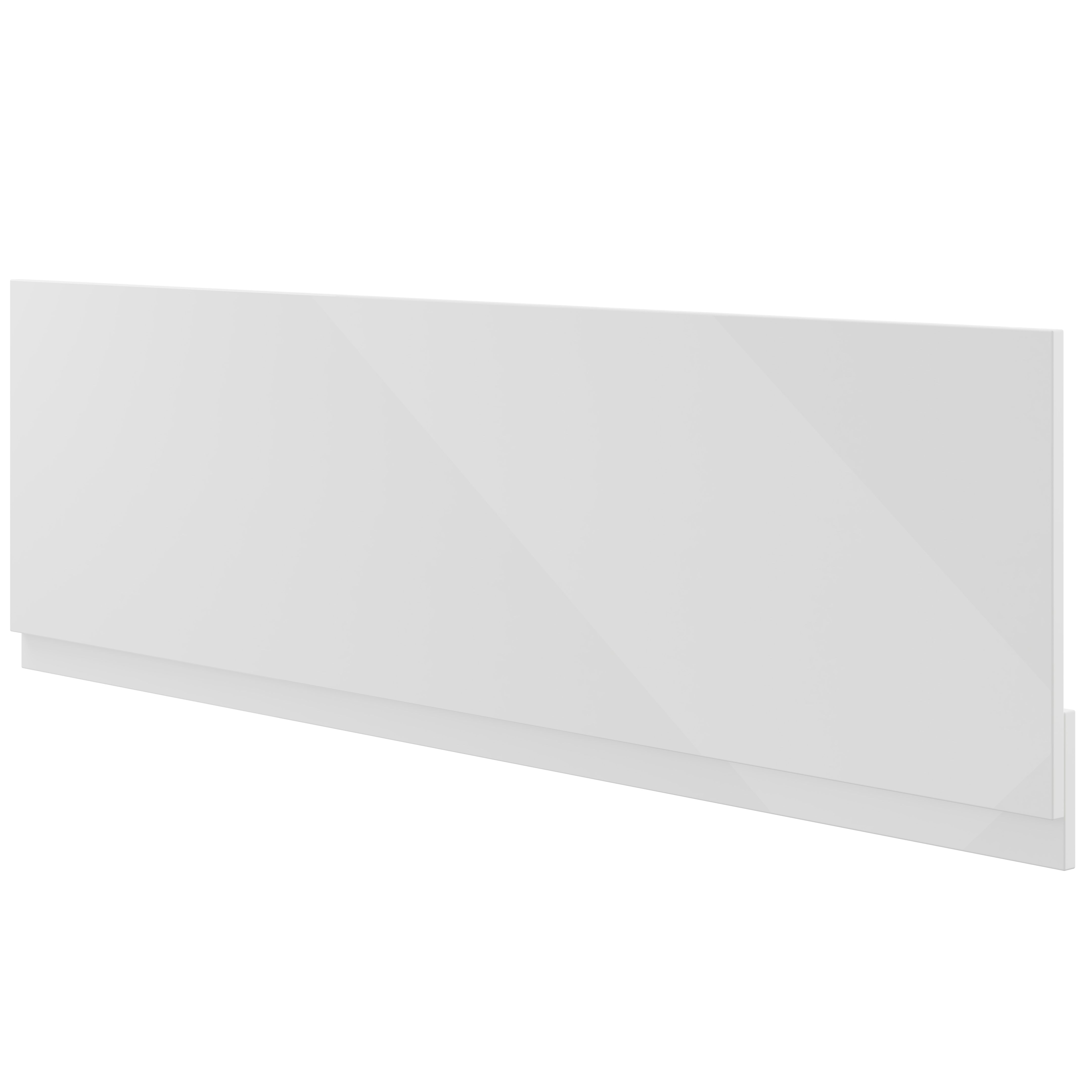 Contemporary Gloss White Rectangular Front Bath panel (H)47cm (W)170cm