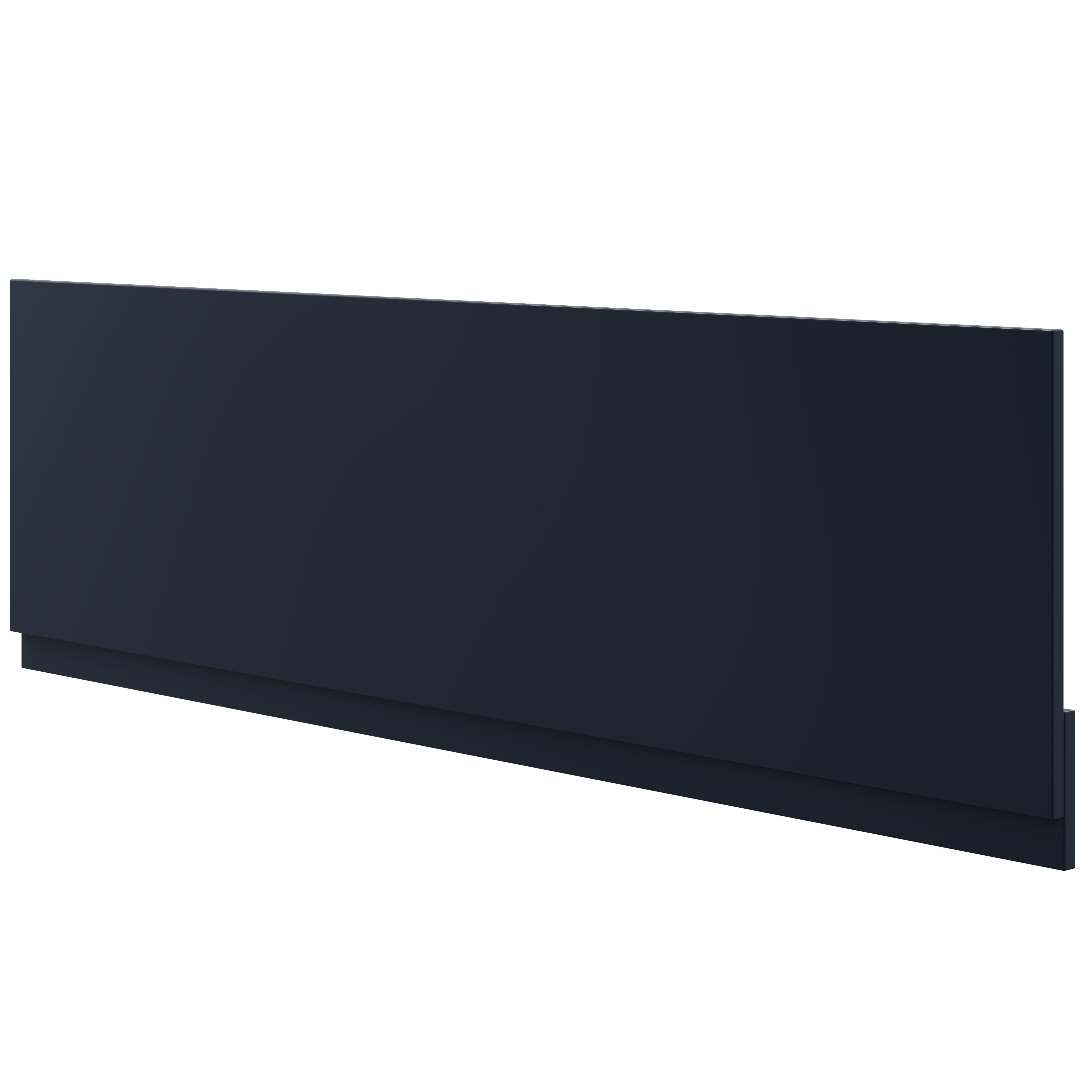 Contemporary Matt Blue Rectangular Front Bath panel (H)51cm (W)170cm ...