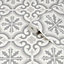 Contour Grecian Grey Tile effect Textured Wallpaper