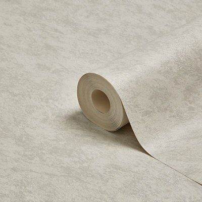 Contour Grey Glitter effect Limestone Embossed Wallpaper