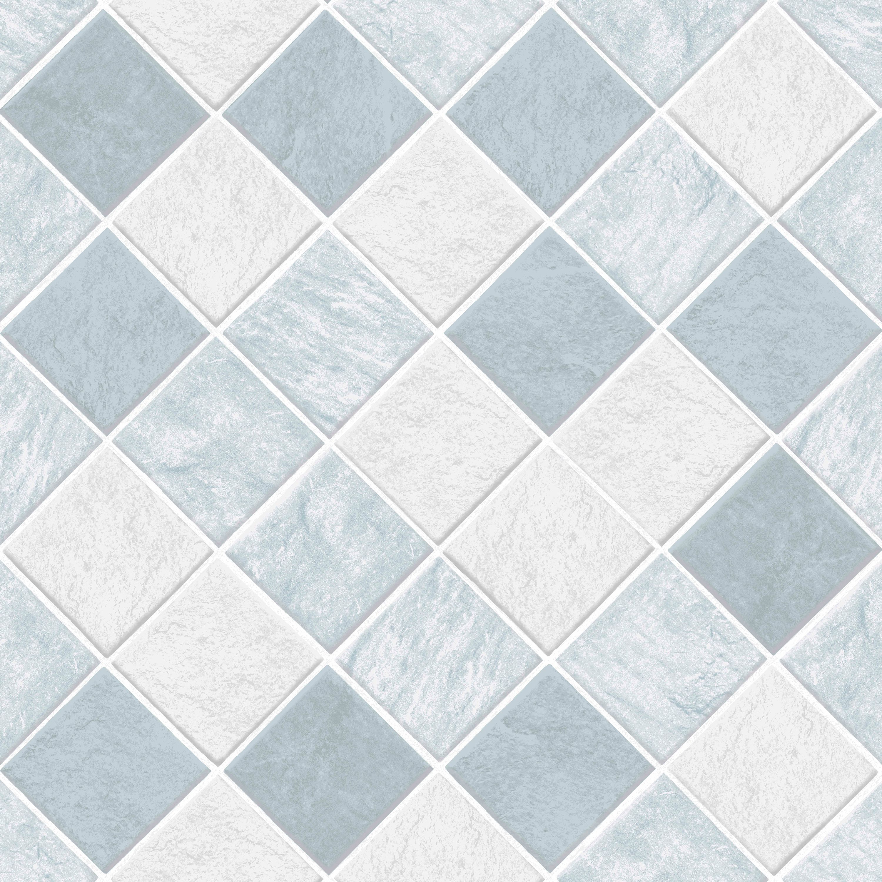 Contour Horizon Blue Tile Wallpaper | DIY at B&Q