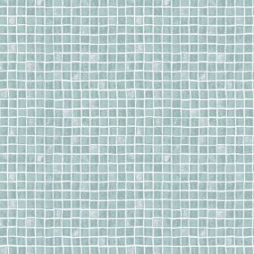 Contour Spectrum Duck egg Mosaic Tile effect Textured Wallpaper Sample