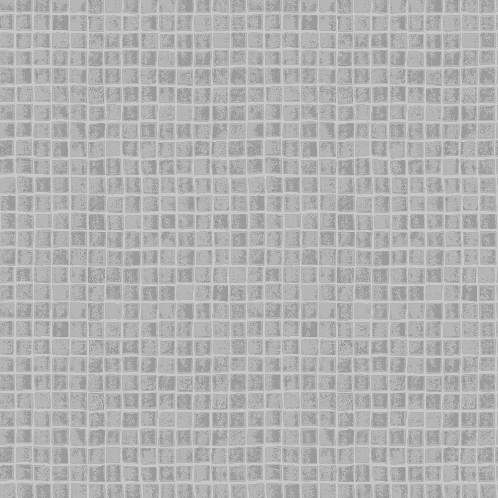 Contour Spectrum Grey Tile effect Mosaic Textured Wallpaper Sample