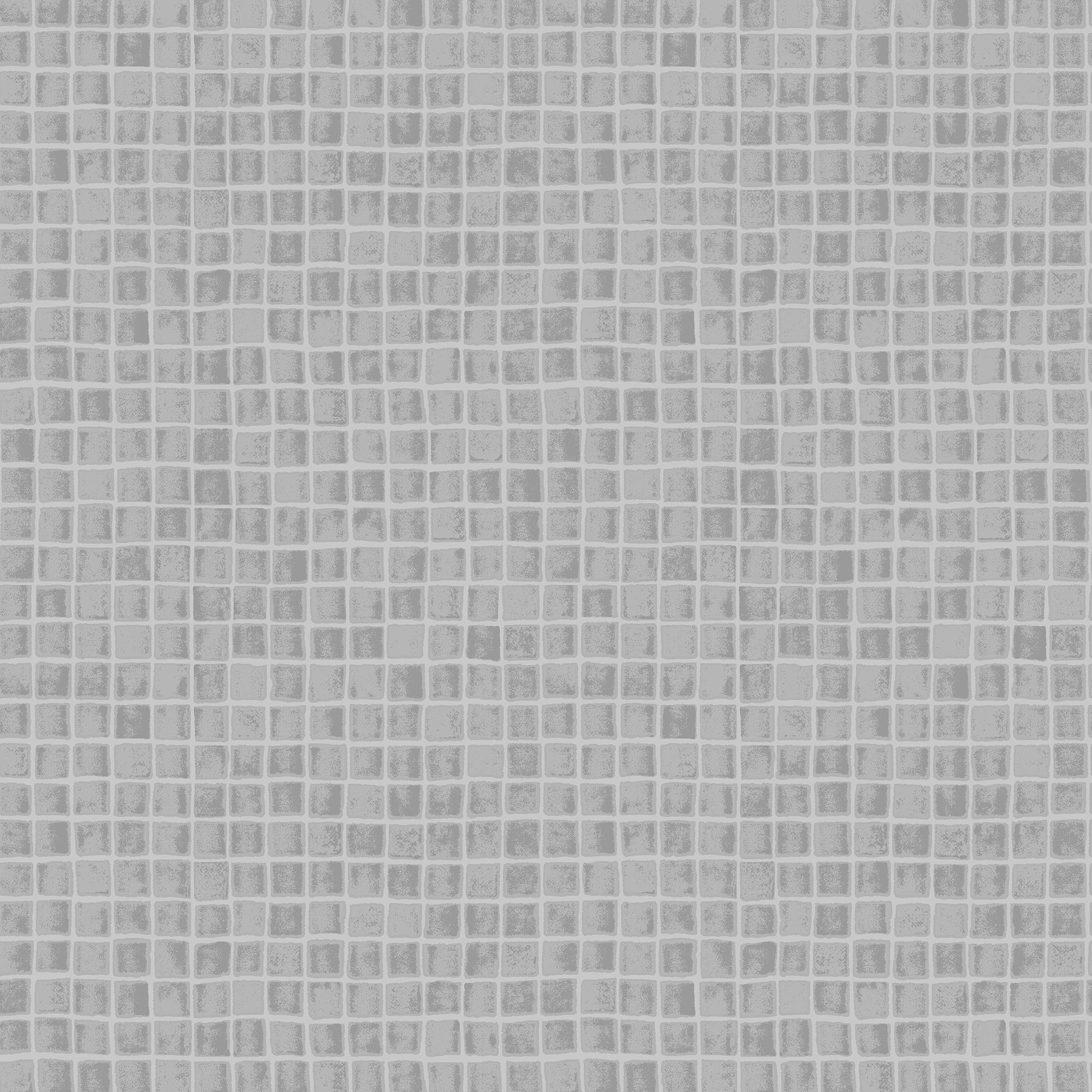 Contour Spectrum Grey Tile effect Mosaic Textured Wallpaper