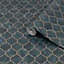 Contour Tegula Teal Geometric Copper effect Textured Wallpaper Sample