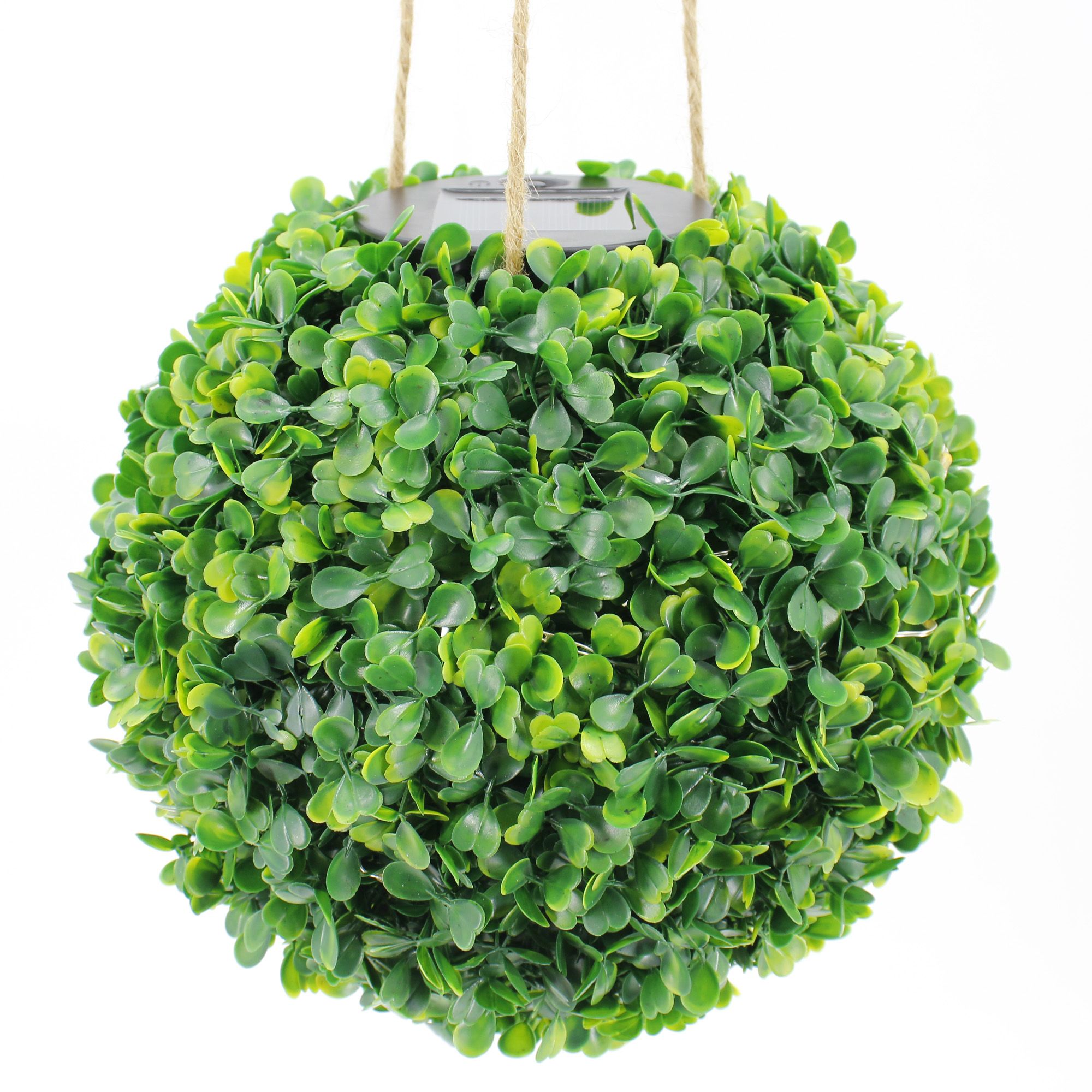 Coogee Green Topiary plastic grass ball Solar-powered Integrated LED Outdoor Pendant lamp