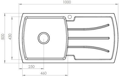 Cooke & Lewis 1 Bowl Kitchen sink & tap set