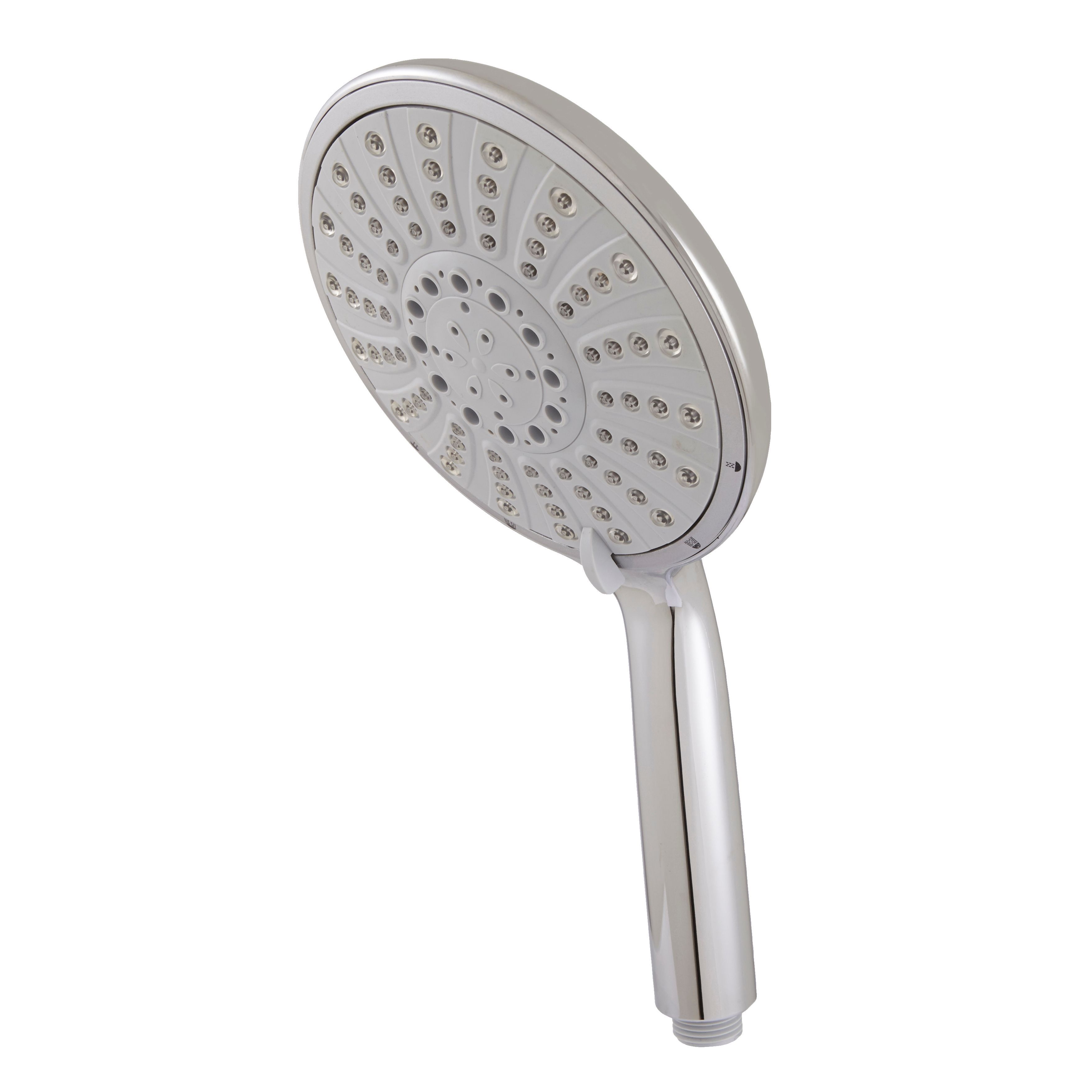 Cooke & Lewis 5-spray Pattern Chrome Chrome Effect Shower Head | DIY At B&Q