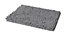 Cooke & Lewis Abava Silver Rectangular Bath mat (L)80cm (W)50cm