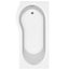 Cooke & Lewis Acrylic Left-handed P-shaped White Shower bath (L)1700mm