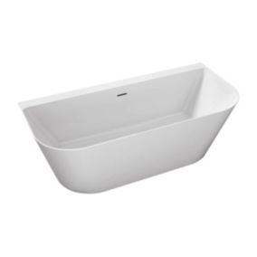 Cooke & Lewis Acrylic Left or right-handed Oval White Freestanding 0 tap hole Bath (L)1700mm (W)800mm