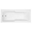 Cooke & Lewis Acrylic Left or right-handed Rectangular White Shower 0 tap hole Bath (L)1700mm (W)750mm