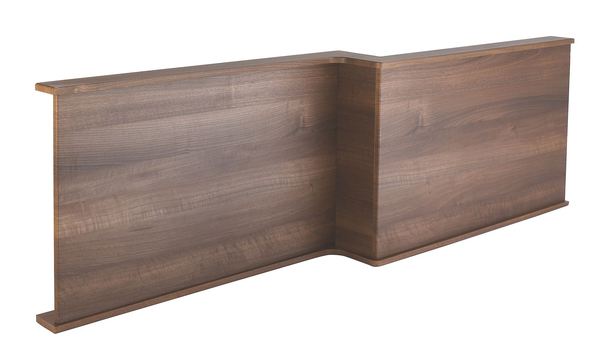 Cooke & Lewis Adelphi Walnut effect Right-handed L-shaped Front Bath panel (H)51cm (W)169cm