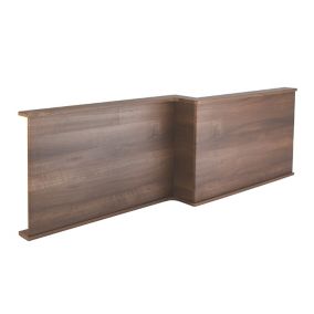 Cooke & Lewis Adelphi Walnut effect Right-handed L-shaped Front Bath panel (W)1690mm