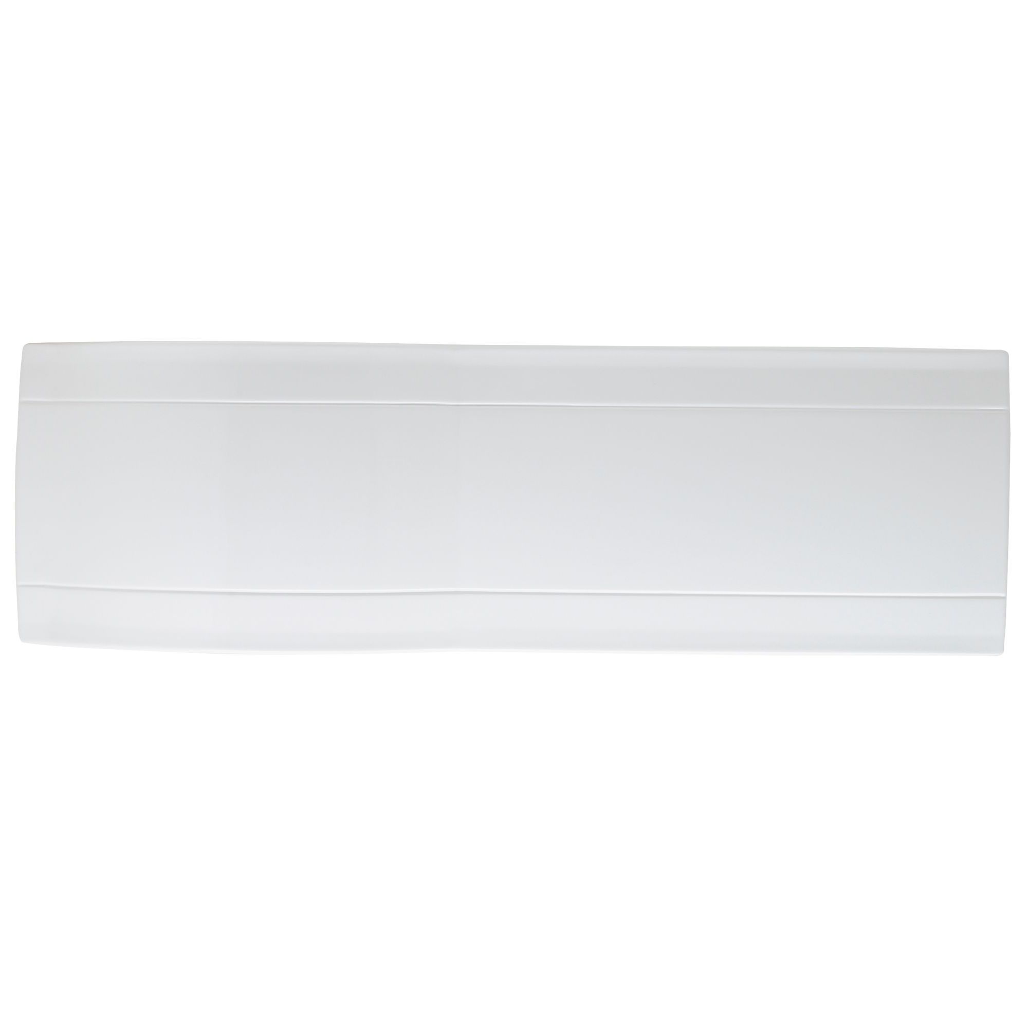 Cooke & Lewis Adelphi White P-shaped Shower Bath, panel & screen set ...