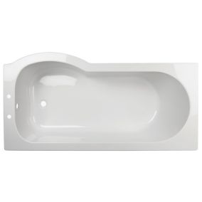 Cooke & Lewis Adelphi White Supercast acrylic Oval Bath (L)1675mm (W)850mm