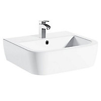 Cooke & Lewis Affini Square Wall-mounted Cloakroom Basin (W)40.5cm