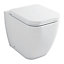 Cooke & Lewis Affini White Back to wall Toilet with Soft close seat
