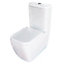 Cooke & Lewis Affini White Close-coupled Toilet with Soft close seat