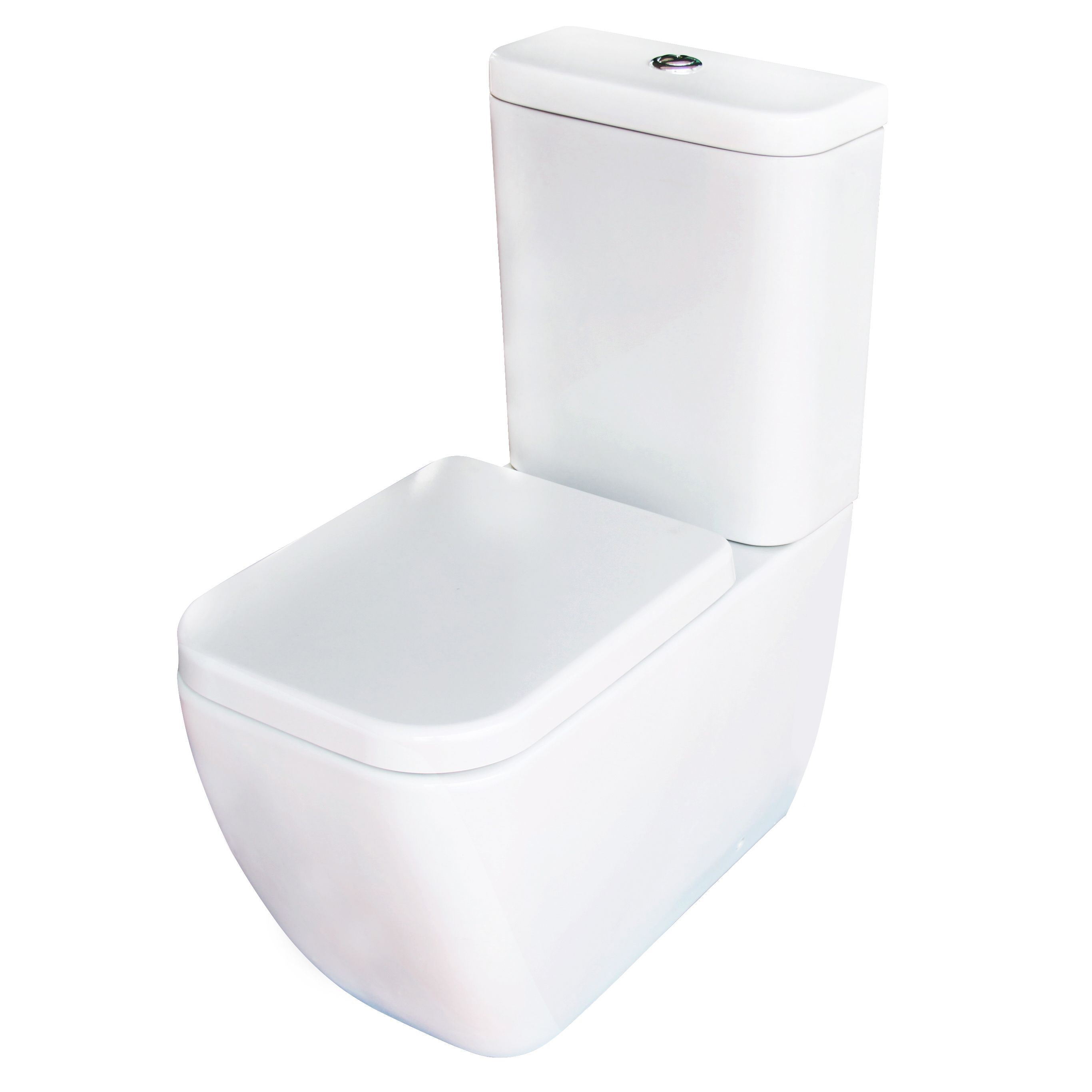 Cooke & Lewis Affini White Close-coupled Toilet with Soft close seat