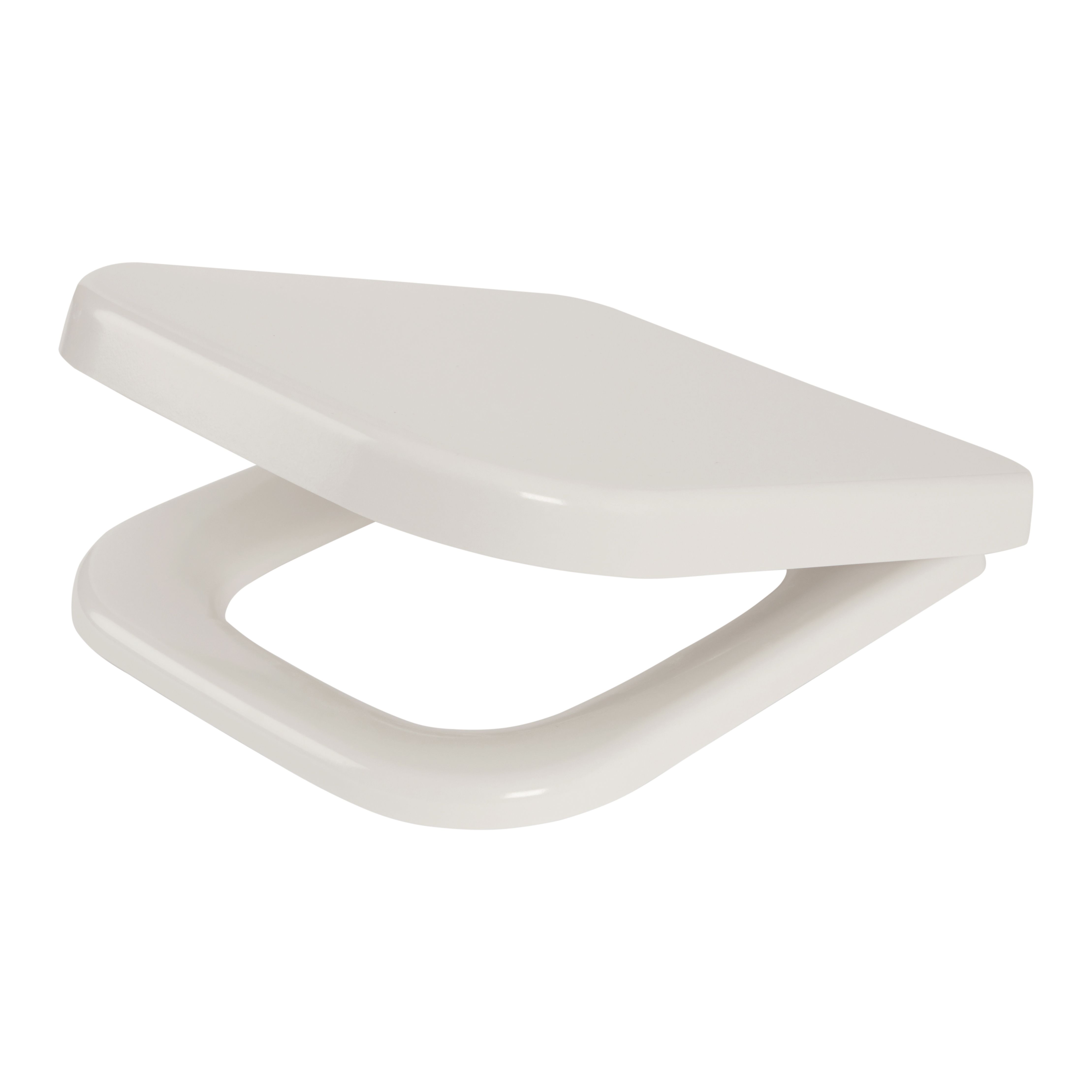 Cooke & Lewis Affini White Soft close Toilet seat