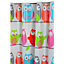 Cooke & Lewis Alouette Multicolour Alouette Owls Shower curtain (H)200cm (W)180cm