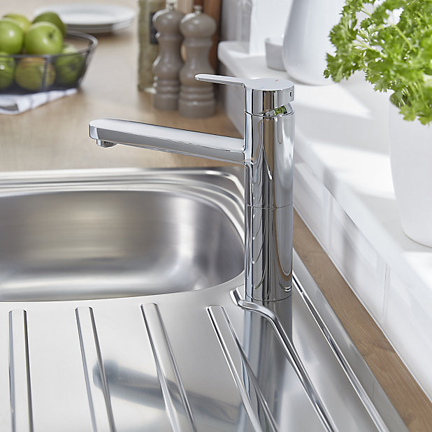 Cooke  &  Lewis A beautiful Cooke & Lewis Alysa Chrome Effect Top lever kitchen Tap 