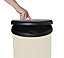 Cooke & Lewis Amphora Cream Plastic Touch Bin - 40L