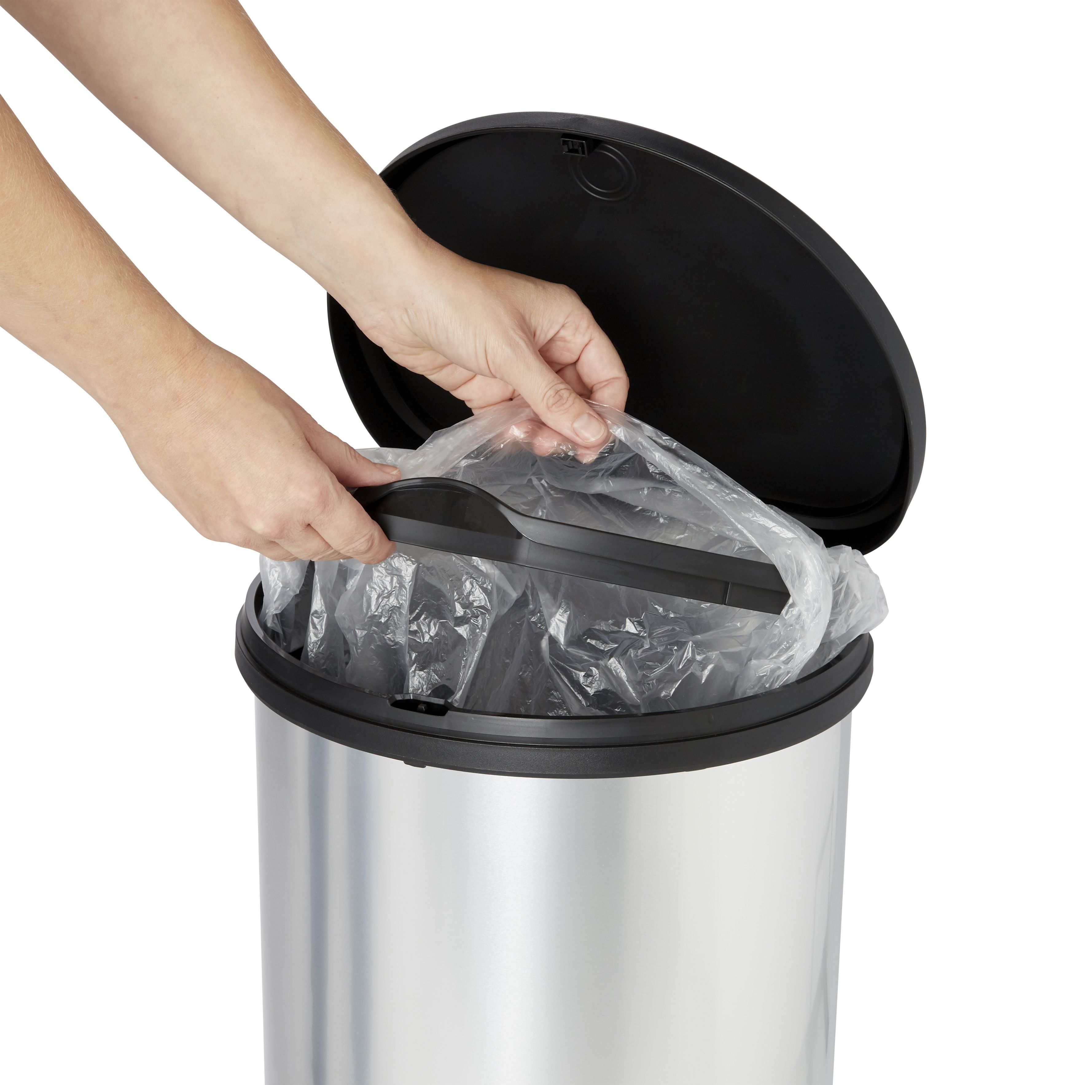Cooke & Lewis Amphora Touch Plastic Touch Bin - 40L