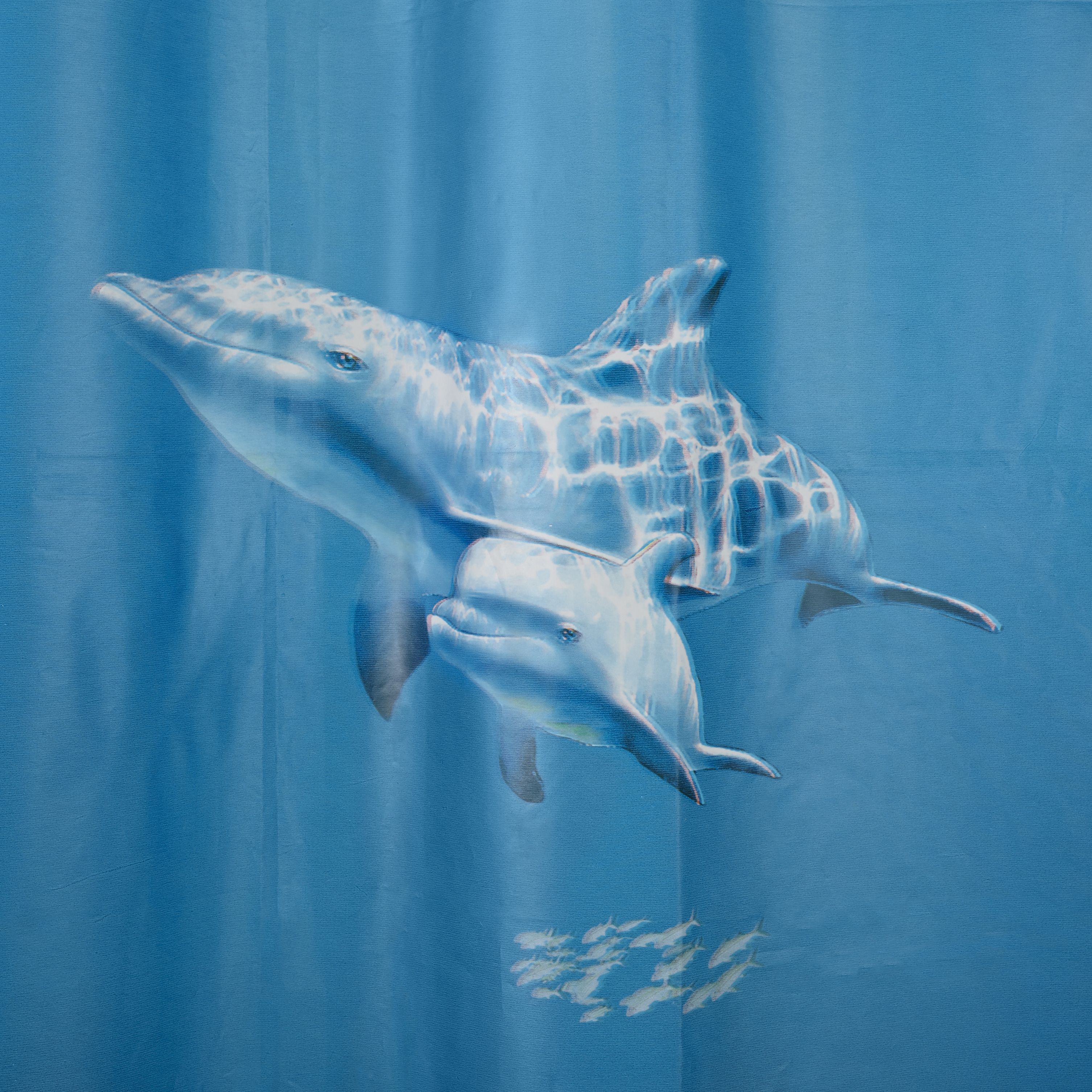 Cooke & Lewis Andrano Multicolour Seafloor Shower curtain (W)180cm