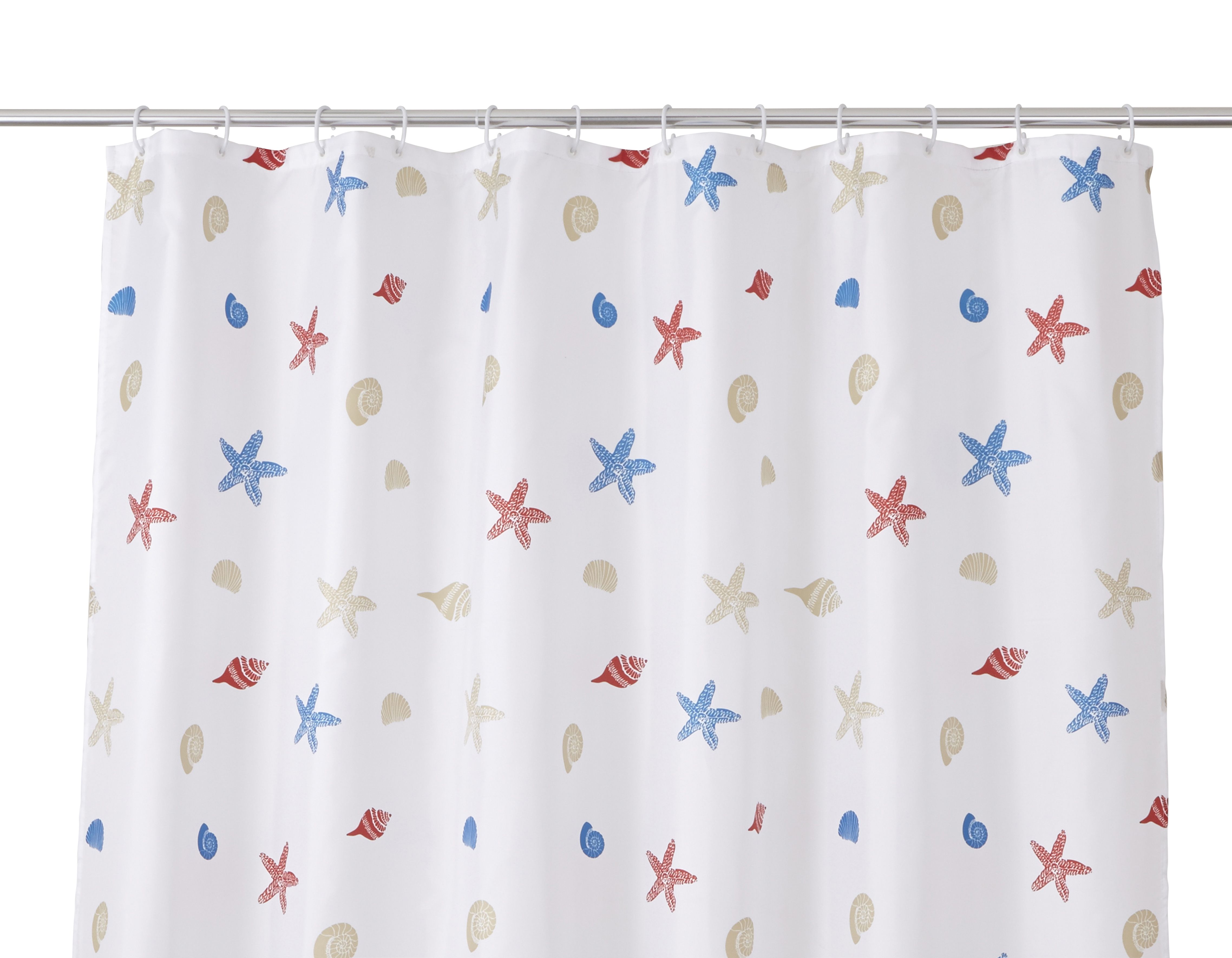 Cooke & Lewis Andrano Multicolour Starfish Shower curtain (W)180cm