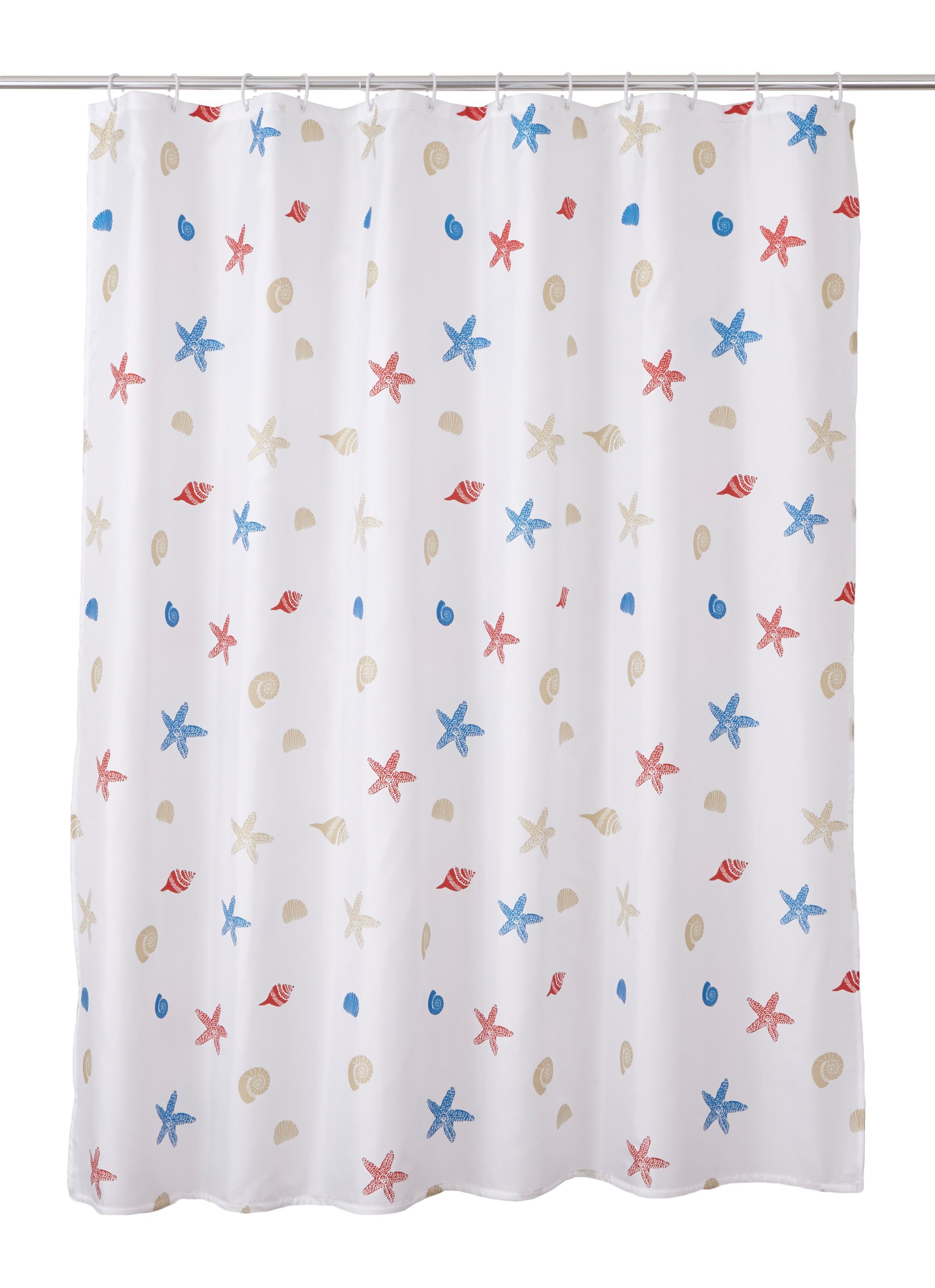 Cooke & Lewis Andrano Multicolour Starfish Shower curtain (W)180cm