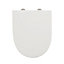Cooke & Lewis Angelica White Raised Soft close Toilet seat