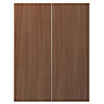 Cooke & Lewis Antero Walnut effect Wall Cabinet (W)600mm (H)672mm